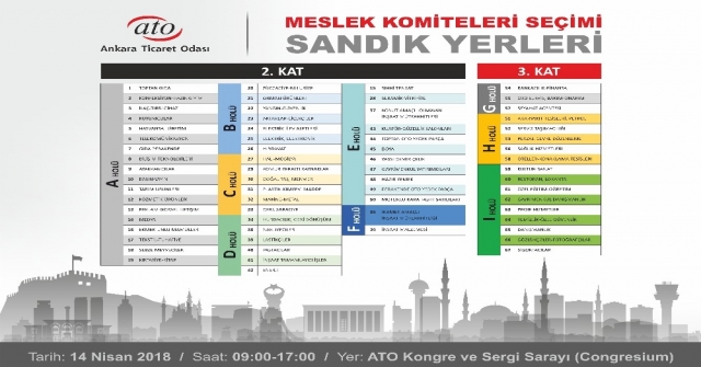 ATO Üyeleri 14 Nisanda Sandık Başına Gidecek