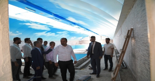 Şanlıurfada Yarı Olimpik Yüzme Havuzu İnşaatı Sürüyor
