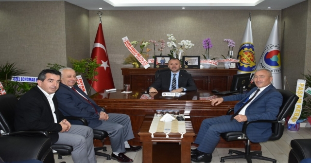 Keleş Ve Ekibi Başkan Uysalı Ziyaret Etti