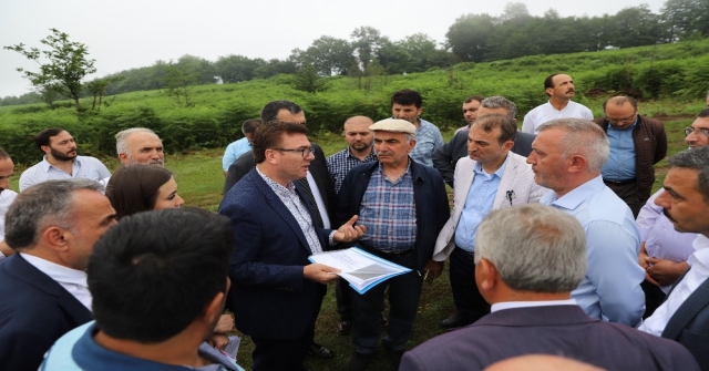 Dağın Tepesinde Kurulacak Olan Organize Sanayi Bölgesini Tanıttılar