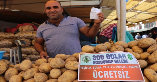 Bolu Pazarcısı Yükselen Dolara Dur Demek İçin Kampanya Başlattı