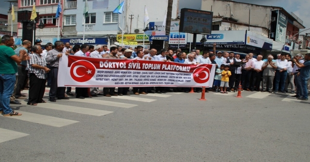 Dörtyolda 25 Stkdan “Türk Lirasına Sahip Çıkıyoruz, Devletimizin Yanındayız” Açıklaması