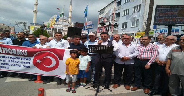 Dörtyolda 25 Stkdan “Türk Lirasına Sahip Çıkıyoruz, Devletimizin Yanındayız” Açıklaması