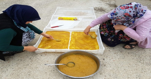 Girişimci Kız Kardeşler Taze İncirden Pestil Yaptı