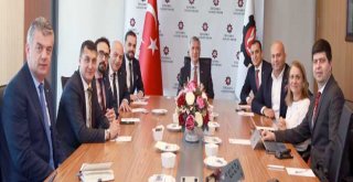 EVSİD Yönetimi, İSO Başkanı Bahçıvan'ı Ziyaret Ederek Faaliyetlerini Anlattı