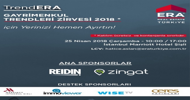 Gayrimenkul Zirvesi 25 Nisanda İstanbulda