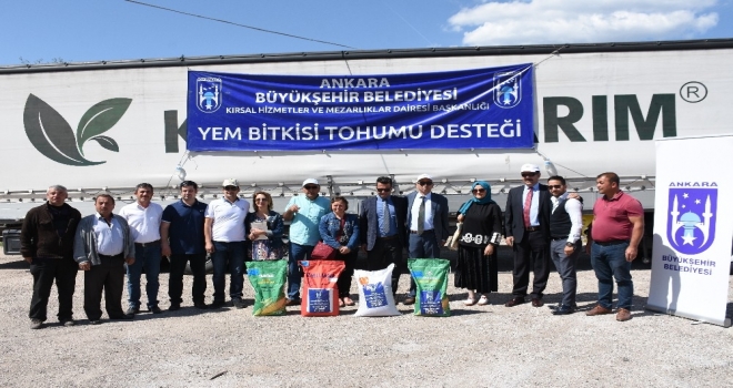 Kızılcahamamlı Çiftçiye Tohum Desteği
