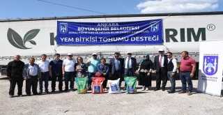 Kızılcahamamlı Çiftçiye Tohum Desteği