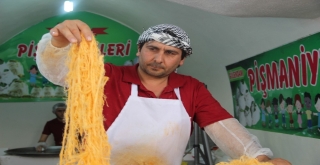 Şanlıurfada İsotlu Pişmaniye Üretiliyor