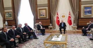 TÜSİAD heyeti  Cumhurbaşkanı Recep Tayyip Erdoğan’ı ziyaret etti